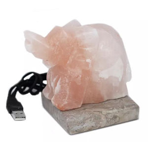 Mini USB tallado lámparas de sal del Himalaya forma de cono de la mejor calidad en rosa natural al por mayor de Pakistán con estilo de amor personalizado - Product Image 4