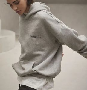 Venta al por mayor de diseño de impresión personalizada Regular Fit 100% algodón ropa de calle de invierno Sudadera con capucha con bolsillo 2 uds - Product Image 2