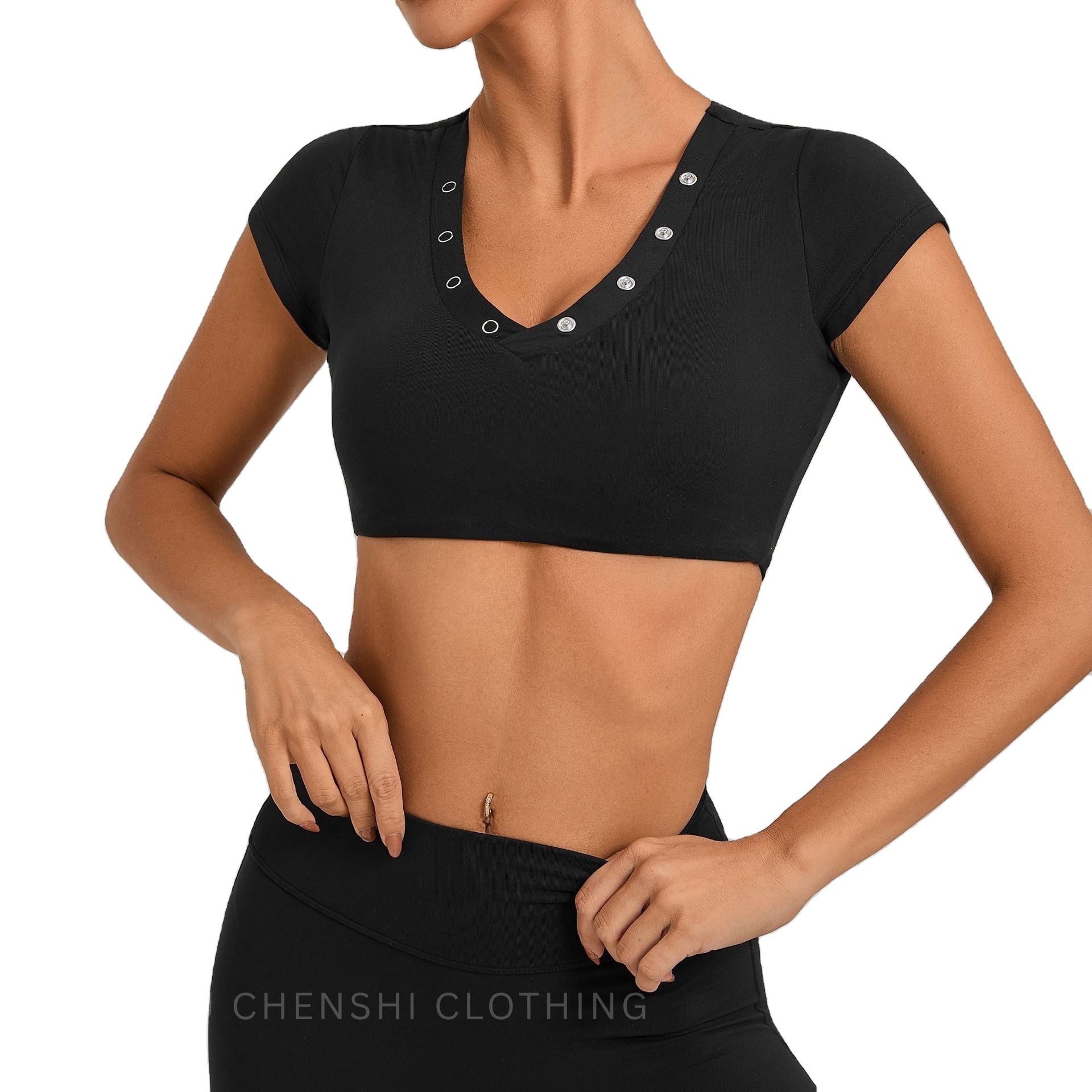 Top Women Slim Fit Activewear Shirt Soft Stretch Gym Sportswear Breathable Yoga Fitness Outdoor Training Athletic Workout Top