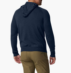 Sweat à capuche oversize à épaules tombantes pour homme, 100% coton, 400 g/m², broderie 3D, logo imprimé personnalisé, uni, automne, poids lourd, vierge - Product Image 3