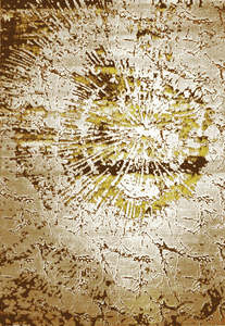 Alfombra Turca de Poliéster Afelpada Adiva, Tejida a Máquina con Diseño Jacquard, de Pelo Alto, Reversible, Lavable y Acolchada para Sala de Estar - Product Image 1