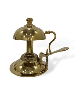 Timbre de Mesa con Botón de Latón y Níquel Negro, con un Diseño Moderno y Elegante para Escritorio, Mostrador, Recepción y Uso Decorativo - Product Image 6