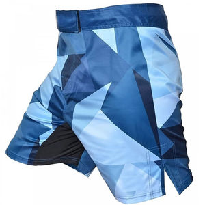 Shorts de MMA pour hommes personnalisés à logo frontal, best-seller, 100% polyester, séchage rapide, extensible, respirant, pour la combat - Product Image 3