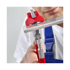 Pince à cisailler les carreaux Knipex chromée avec poignées plastifiées - Product Image 3
