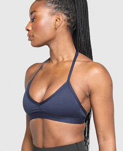 Soutien-gorge de sport à col licou simple pour femmes soutien-gorge de sport sans couture Gym & Yoga Fitness impression numérique respirant - Product Image 3