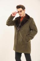 Parkas en cuir d'agneau véritable de qualité supérieure, fabriquées à la main, respirantes, pour hommes, hiver, tissées, Valeriano Romano, épaisses, logo personnalisé