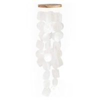 Carillons éoliens Capiz personnalisés, décoration extérieure Unique, carillons éoliens faits à la main, lustre Capiz Shell
