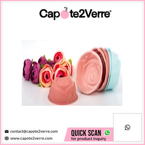 ชุดกล่องมัฟฟินซิลิโคนรูปกุหลาบ6ชิ้น8x8x3-for วันครบรอบแต่งงานและกิจกรรมพิเศษ - Product Image 3