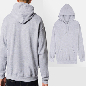 Alta calidad logotipo personalizado etiqueta 500gsm peso pesado pulóver sudaderas 100% algodón hombros caídos de gran tamaño hombres Boxy Hoodie - Product Image 5