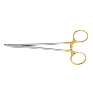 Portaagujas Heaney de Alta Calidad, Insertos de Carburo de Tungsteno, Curvo, 10.5cm, Instrumentos Quirúrgicos de Acero Inoxidable Médico - Product Image 4