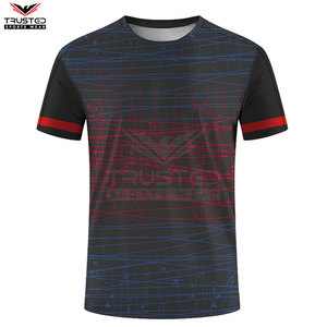 Camiseta extragrande de Ringer de calidad profesional Diseño personalizado Sublimación 100% Camiseta de algodón - Product Image 4