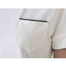 เสื้อยืดคอกลมผ้าฝ้าย 100% รุ่น S-41Y (S) ระบายอากาศได้ดี คุณภาพสูง สีขาวลายดำ ไซส์ XS-2XL ความยาวสั้น ตกแต่งด้วยโลโก้ - Product Image 3
