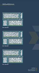 Azulejos de Pared Digitales Brillantes de Primera Calidad, 300x450, Antideslizantes, para Interiores Modernos, Baños, Cocinas, Resistentes al Agua, Antibacterianos, Cerámica - Product Image 5