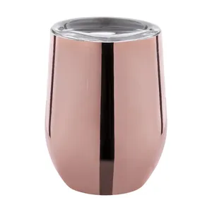 Bicchiere sostenibile in acciaio inossidabile con finitura oro riciclato - Product Image 6