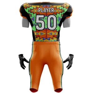 Uniformes de Fútbol Americano Personalizados de Alta Calidad, Transpirables, de Verano, Talla Grande, para Adultos, 100% Poliéster para Hombre - Product Image 3