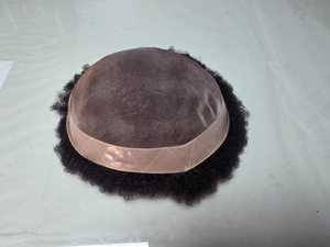 Peluca de Cabello Humano Indio 100%, Estilo Afro, con Ondas Sueltas y Profundas, Resistente al Agua, Base Mono BD - Product Image 6