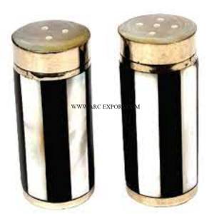 Aluminum Silver Ware <b>Mirror</b> Polished Table Decoration Salt and Pepper Set Exclusive Quality Apple Shape Kitchen Salt and Pepper - Product Image 4