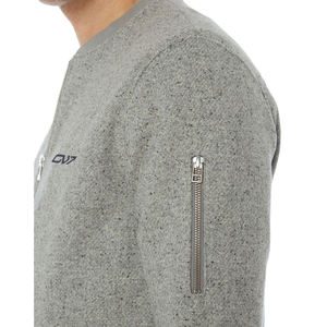 แจ็กเก็ตนักบินสำหรับผู้ชายเสื้อแจ็คเก็ตบอมเบอร์กันลมปรับแต่งสีได้ตามต้องการ - Product Image 4