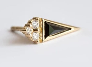 ต่างหูเงินมออิสซานไนต์925ต่างหูเพชรโมอิสซาไนต์สีดำสวยงามและเครื่องประดับเพชรอื่นๆ - Product Image 2