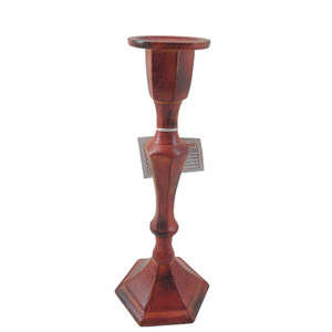 Home Decorative Set of 2 Metal <b>Candle</b> Stand Orange Color <b>Candle</b> Holder for Wedding & Party Decor Handmade in <b>Bulk</b> - Product Image 1