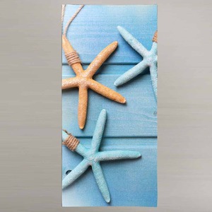 Toalla de playa de algodón personalizable 350 GSM Digital impresa con estilo Tropical para gimnasio Vacaciones verano tomar el sol 43 - Product Image 4