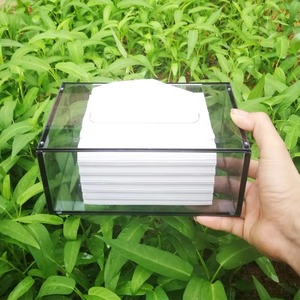 Wholesale Modern Customizable Logo Rectangle Acrylic <b>Tissue</b> Box Holder New Arrival Housewarming Gifts - Product Image 5