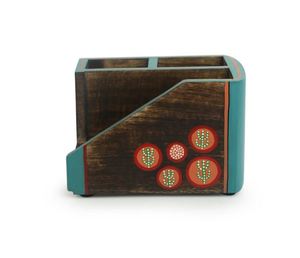 Customized Logo High quality Wood Cutlery Tissue Napkin Holder Table Decor Kitchen Restaurant - Product Image 1