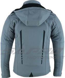 Veste Softshell de Motard Haute Qualité Coupe-Vent Imperméable Respirante Séchage Rapide Col Montant à Capuche Hiver Streetwear Fabriquée avec des Matériaux de Haute Qualité - Product Image 3