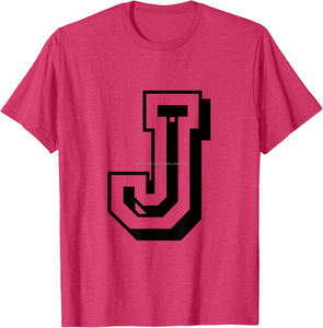 T-Shirt à manches courtes de haute qualité 25 nouveau modèle créatif motif lettre impression 100% coton haute Version pour hommes - Product Image 3