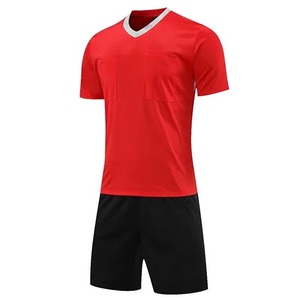 Ensemble de maillots de football pour hommes, col en V, uniforme d'arbitre de football, manches courtes, chemises et shorts pour juges - Product Image 6