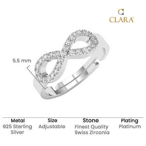 Anillos de Plata de Ley 925 de Primera Calidad para Mujer, Chapados en Rodio con Engaste de Diamantes, Joyería para Hombre - Product Image 5
