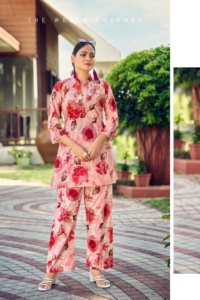 ชุดสายการทำงานผ้าฝ้ายพิมพ์ลายดอกไม้จากผู้ผลิตอินเดียชั้นนำ - Product Image 4