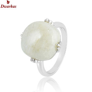 Anillo sorpresa de estilo, joyería de piedras preciosas, joyería de plata de ley 925 sólida, anillos de piedra más audaces de Luna arcoíris natural - Product Image 3