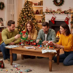 For Lego Christmas Decor Moc DIY Construction Toy <b>Plastic</b> ABS Building <b>Blocks</b> Sets for Age 5-7 Years - Product Image 2