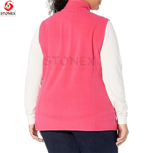 Chaleco de forro polar suave sin mangas de corte clásico para mujer Chaleco de último diseño hecho a medida para mujer - Product Image 5