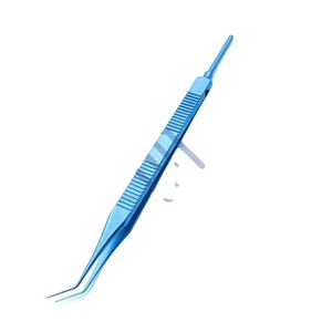 Fórceps plegables de lentes de aleación de titanio, instrumento quirúrgico ocular oftálmico Manual de 140mm de largo, herramientas quirúrgicas de base de acero inoxidable - Product Image 1