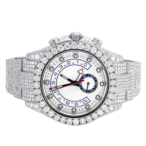 Iced Out Watch Moissanite Diamond D Color VVS Acero inoxidable VVS Logotipo personalizado Moissanite Watch para hombres - Product Image 5