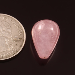 Calidad comercial Natural Rosa morganita pera gota cabujón venta al por mayor piedras preciosas sueltas para joyería - Product Image 2