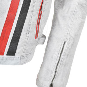 Chaqueta de moto ignífuga de cuero de invierno para hombre con logotipo personalizado, ropa informal impermeable - Product Image 6