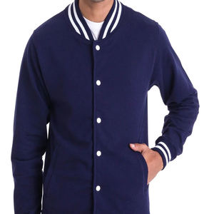 Chaqueta universitaria roja de alta calidad para hombre, chaqueta de invierno a prueba de viento de moda frontal personalizada con cuello levantado para uso informal al aire libre - Product Image 6