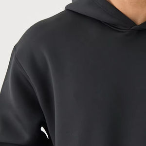 Custom Zip <b>Up</b> Black Color Plus Size Two Piece Men Oversize Breathable Fitness Workout Tracksuit For <b>Boys</b> - Product Image 6