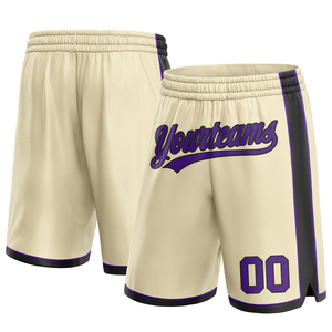 Pantalones cortos de baloncesto bordados sólidos auténticos personalizados 100% malla poliéster ligero transpirable uniformes de equipo de secado rápido para - Product Image 5