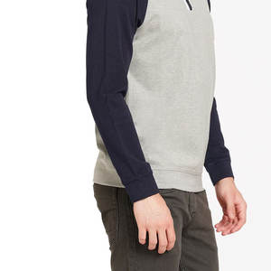 Sweat-shirts d'hiver pour hommes de haute qualité, demi-zippés, 100% coton, écologiques, respirants, vente en gros - Product Image 6