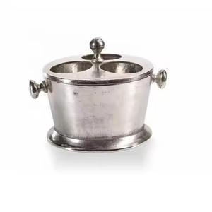 Venta caliente dos botellas de aluminio enfriador de vino soporte decorativo barra herramienta de la India disponible a precio mayorista para suministro a granel - Product Image 3