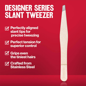 Pinzas para depilar cejas para mujer, Punta inclinada, manicura, belleza, extensión de pestañas, pinzas aplicadoras, pinzas para cejas a bajo precio - Product Image 5