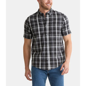Camisas de Hombre Casuales de Aspecto Elegante, Camisa de Tela de Algodón con Ajuste Cómodo para Uso Diario en la Oficina - Product Image 1