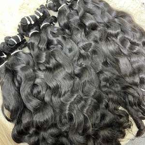 Vague naturelle de meilleure qualité dans les cheveux de trame, 100% cheveux humains, cheveux bruts cambodgiens un donneur non transformés - Product Image 1