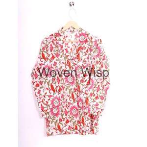 Vêtements de nuit d'été légers pour femmes imprimés sur mesure Ensembles de vêtements de détente et de pyjamas à imprimé graphique élégant pour des nuits confortables - Product Image 2