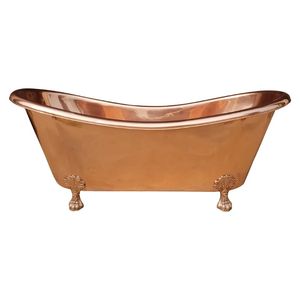 Axiom Home Accents' Luxury Freestanding Eco-Friendly Bath <b>Tub</b> Handcrafted <b>Metal</b> Copper with Antique Finish for Modern Bathrooms - Product Image 2