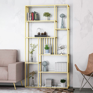 ชั้นวางของตกแต่งห้องนั่งเล่นทำมือจากไม้และเหล็ก รุ่น KTB68100 - Product Image 1